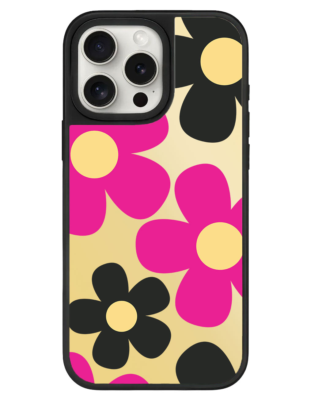 ที่จับกระจกสำหรับ iPhone - สีชมพูเดซี่