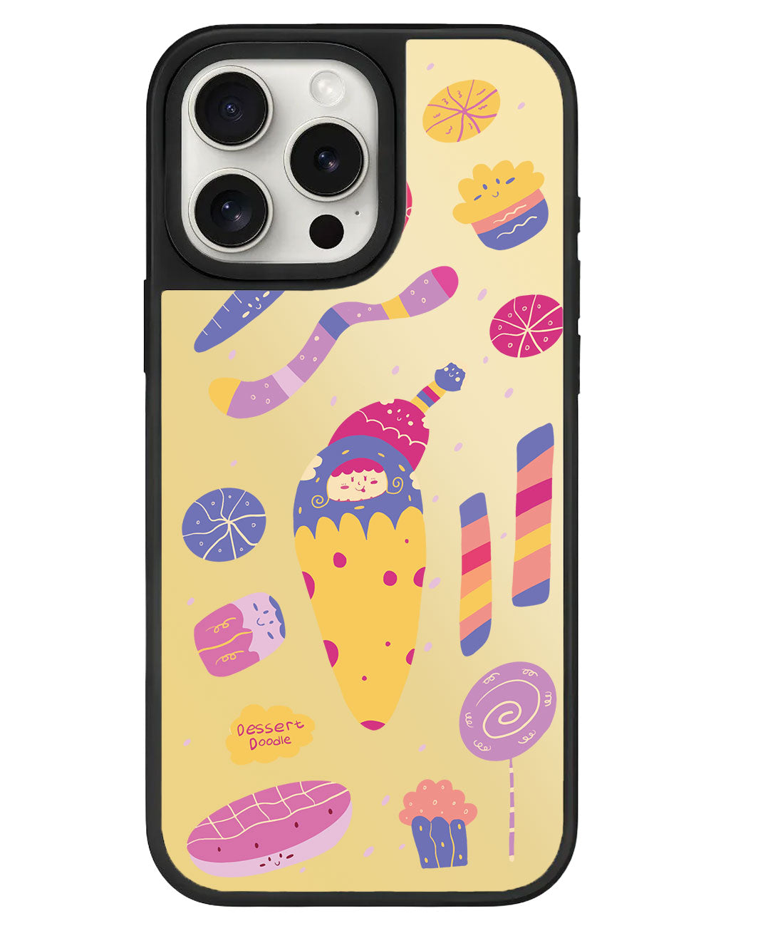 iPhone Mirror Grip - ขนมหวาน Doodle