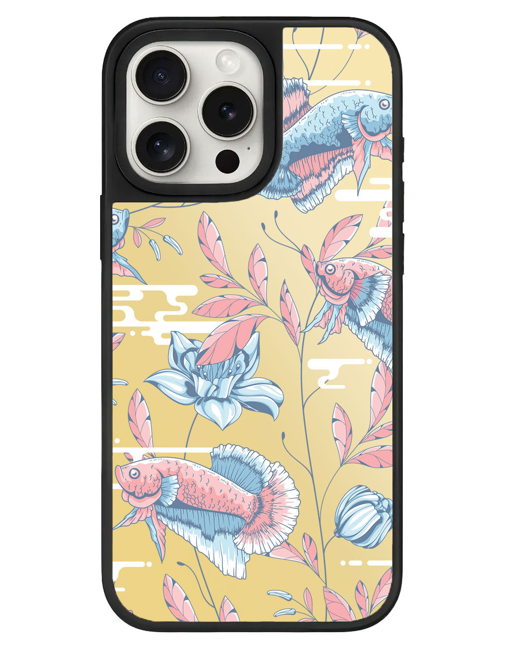 ที่จับกระจกสำหรับ iPhone - Fish & Floral 3.0