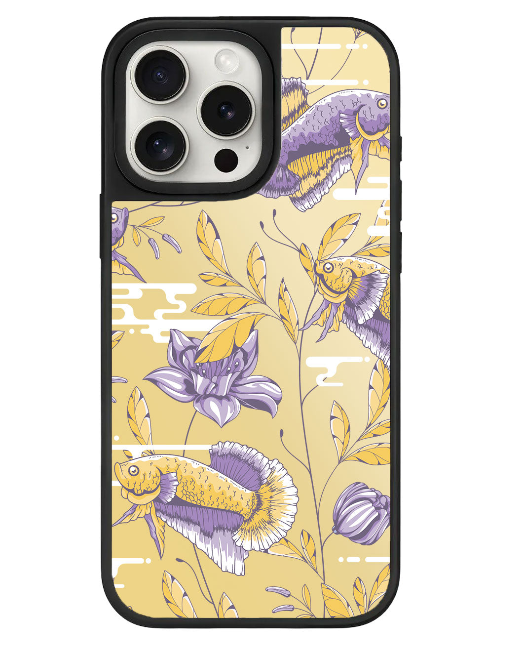 ที่จับกระจกสำหรับ iPhone - Fish & Floral 5.0
