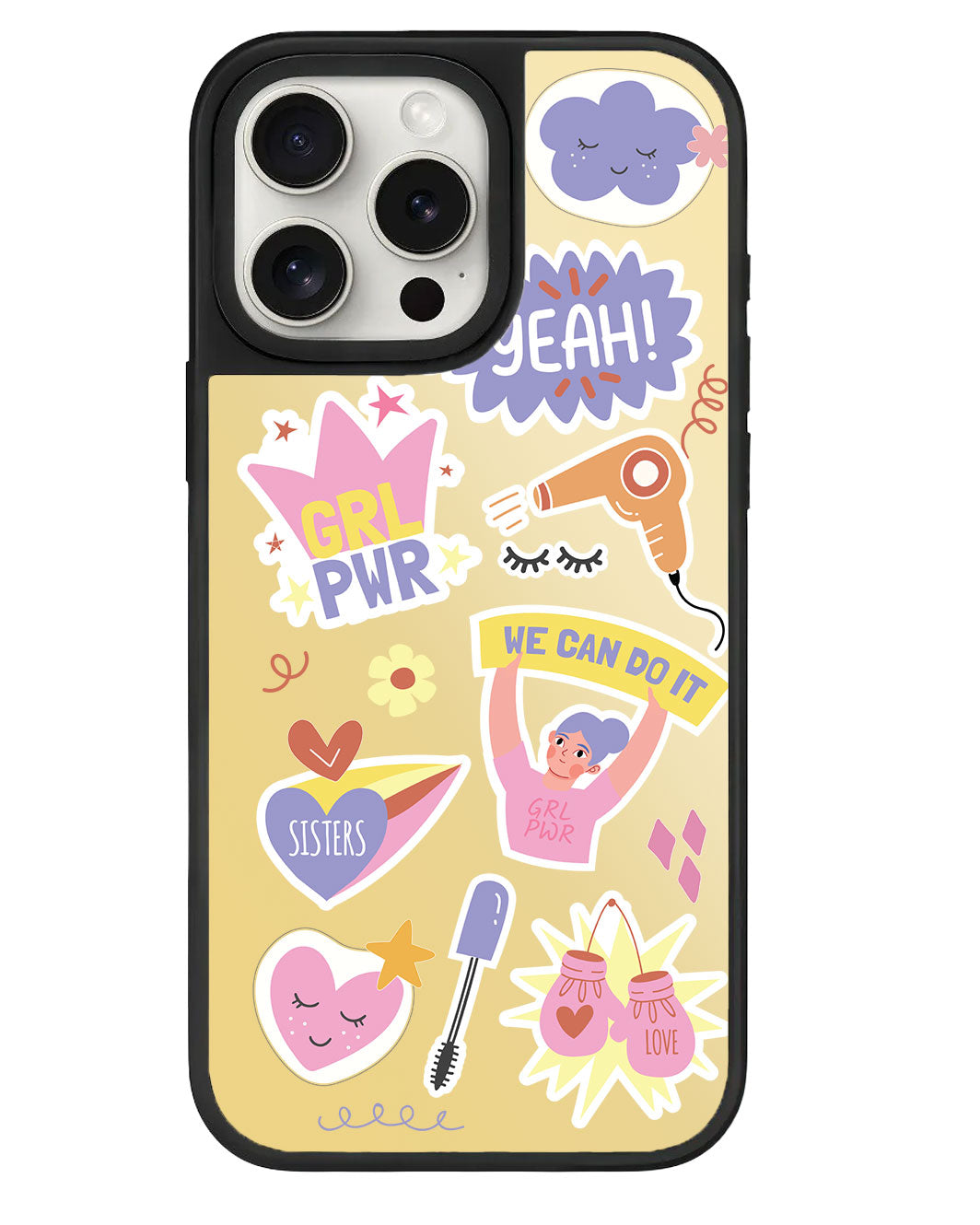 สติ๊กเกอร์ Girl Power สำหรับ iPhone Mirror Grip