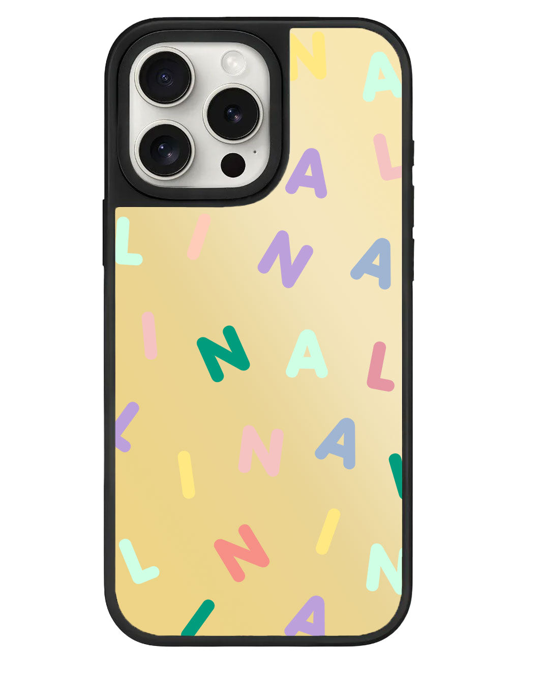 iPhone Mirror Grip - CUSTOM MONOGRAM 2.0 สีรุ้ง