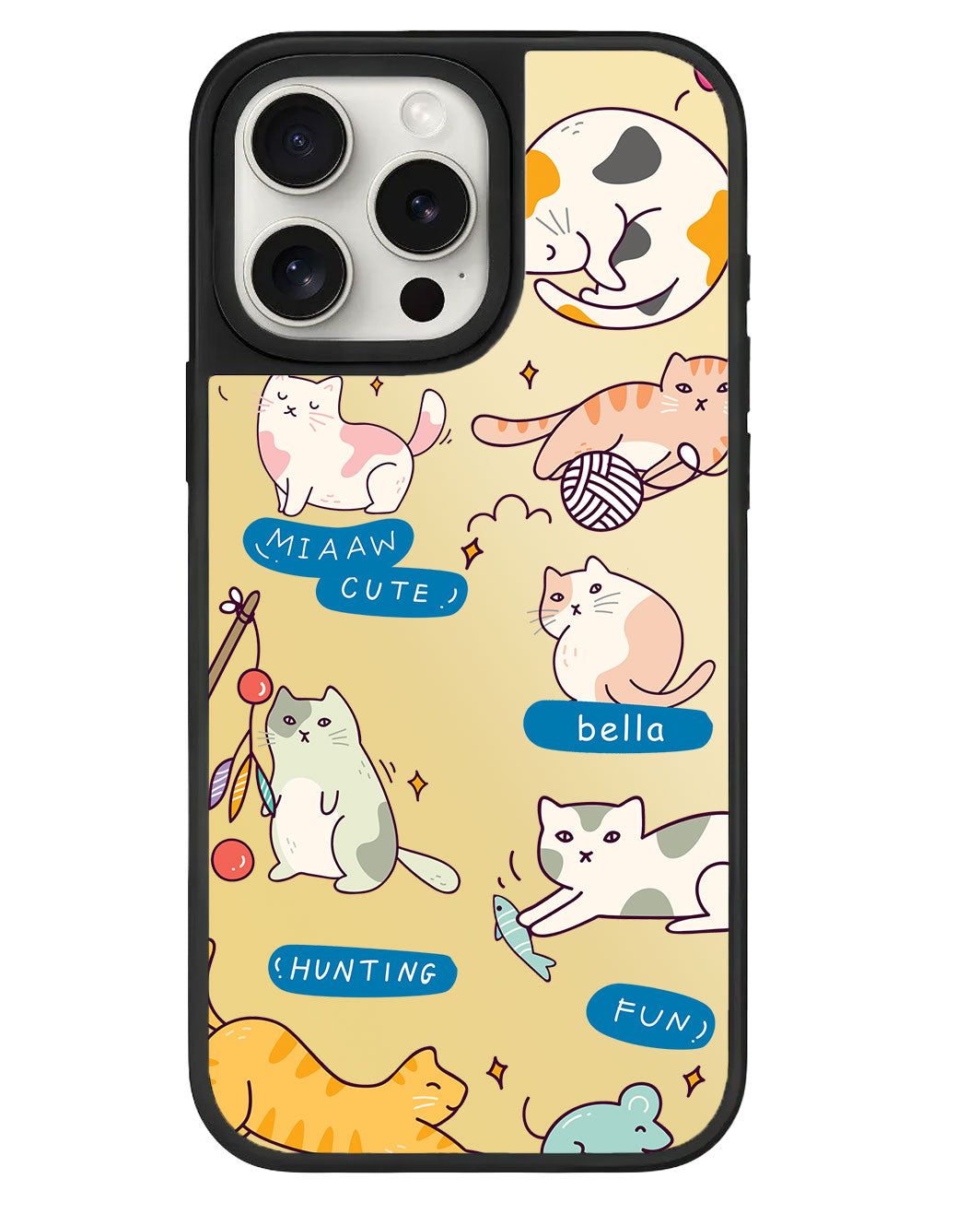 iPhone Mirror Grip - แมวขี้เล่น 2.0