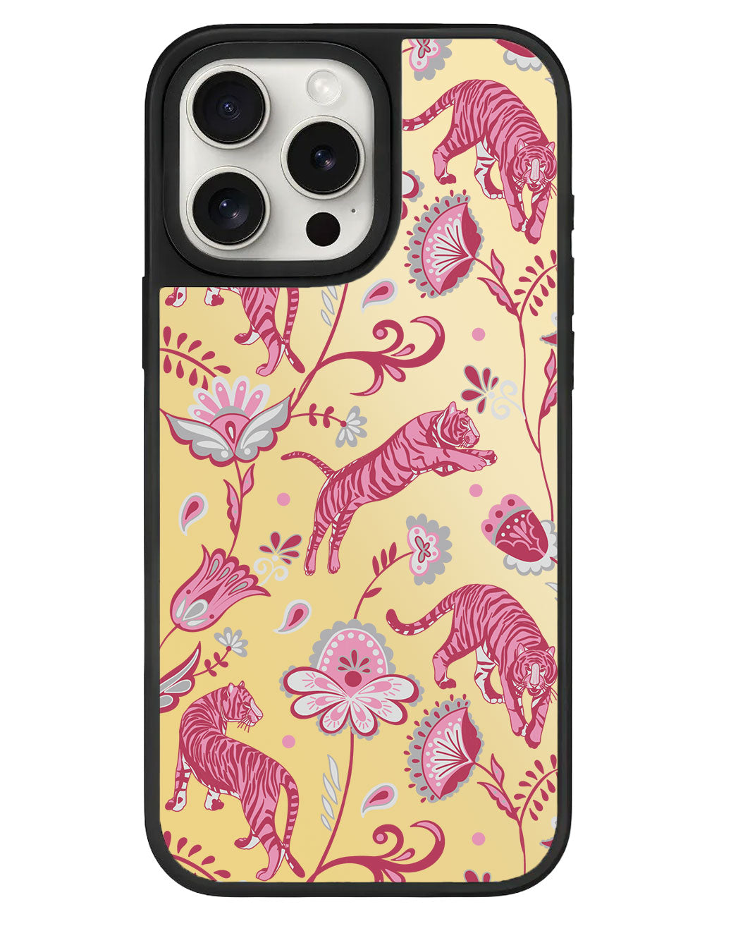ที่จับกระจกสำหรับ iPhone - Tiger & Floral 7.0