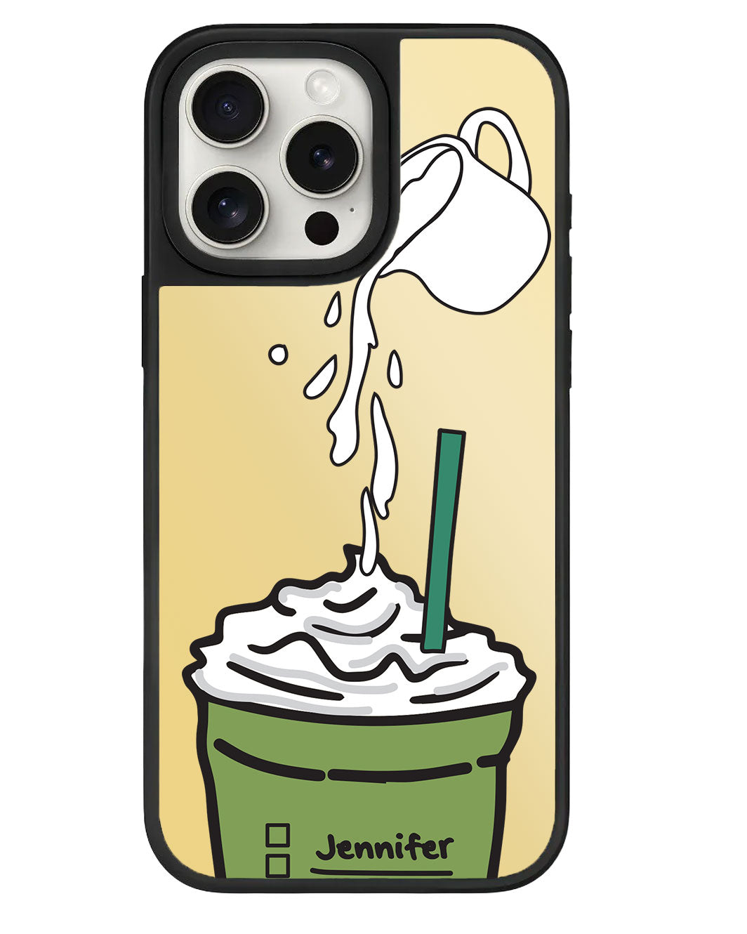 iPhone Mirror Grip - มัทฉะแฟรปเป้