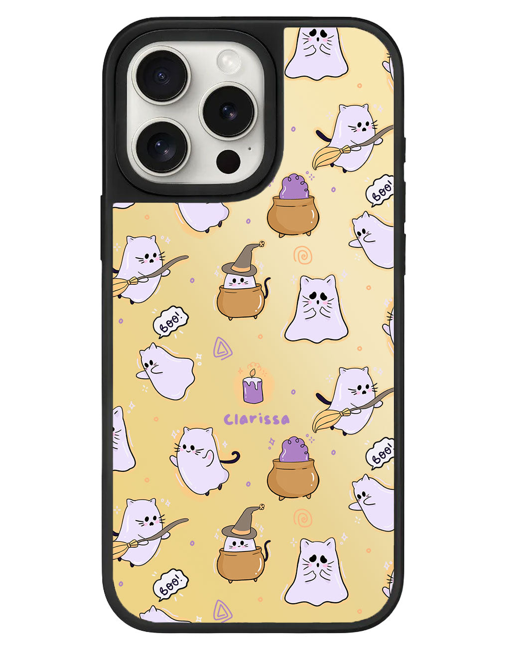 iPhone Mirror Grip - แมวจอมสยอง