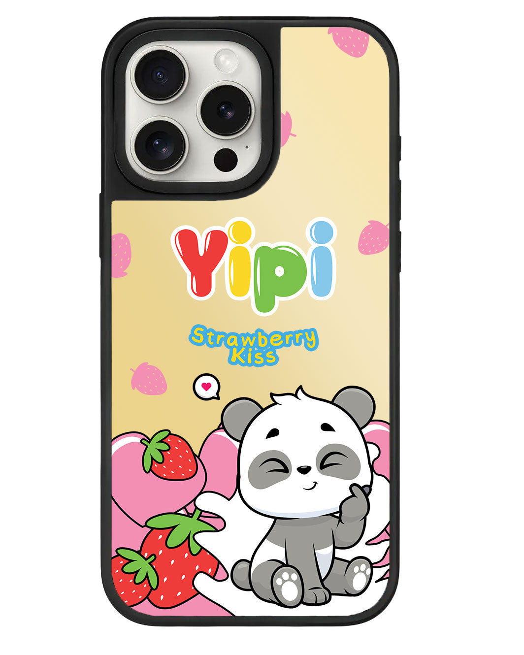 iPhone Mirror Grip - ยิปิ สตรอว์เบอร์รี่ คิส
