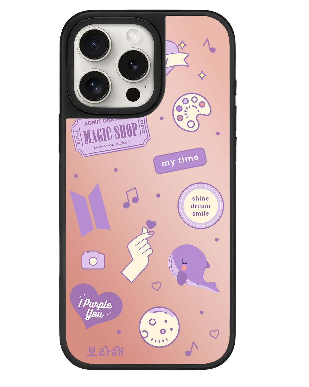 สติ๊กเกอร์ BTS สำหรับ iPhone Mirror Grip