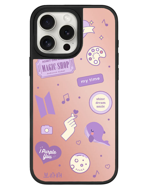 iPhone Mirror Grip - BTS Sticker Pack