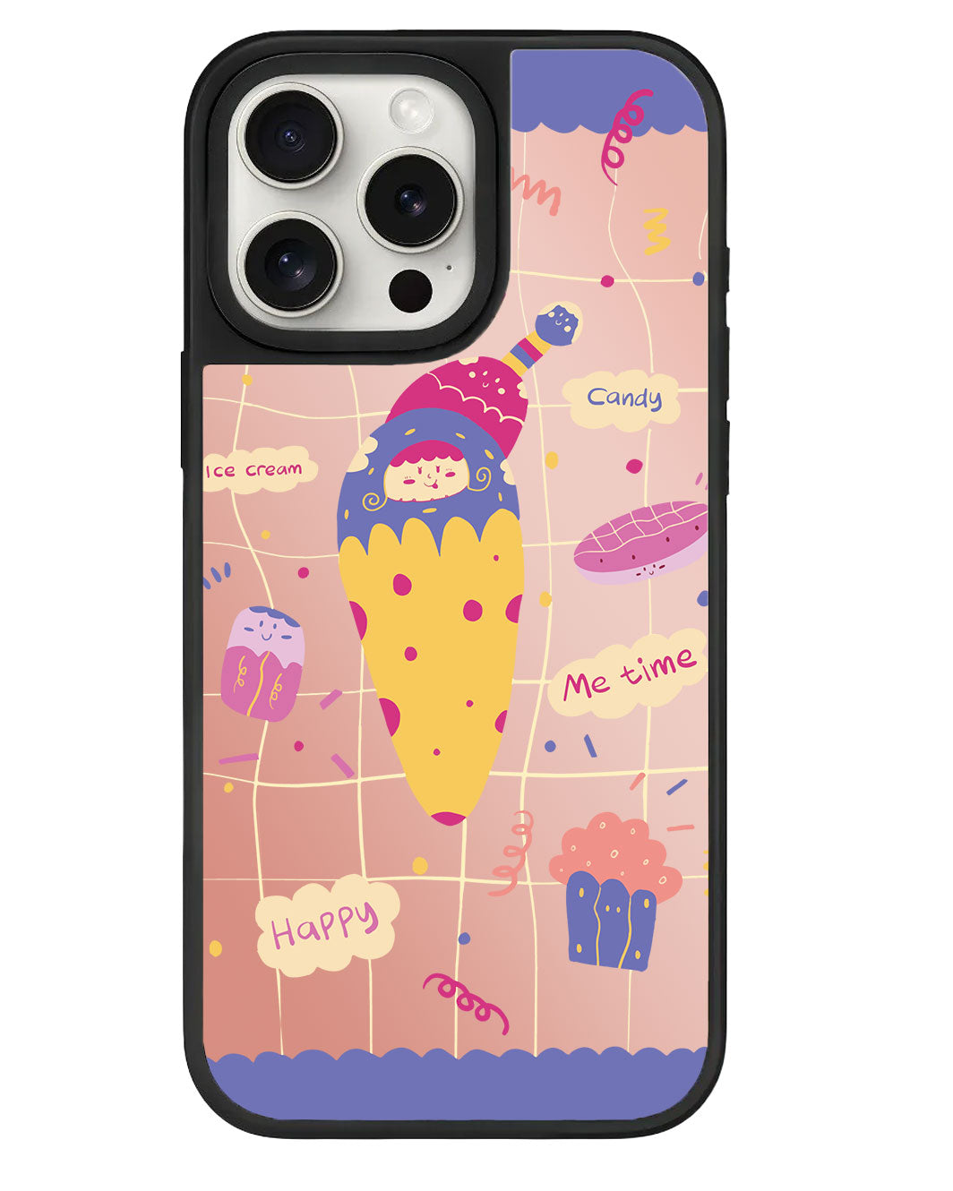 ที่จับกระจกสำหรับ iPhone - Candy Doodle