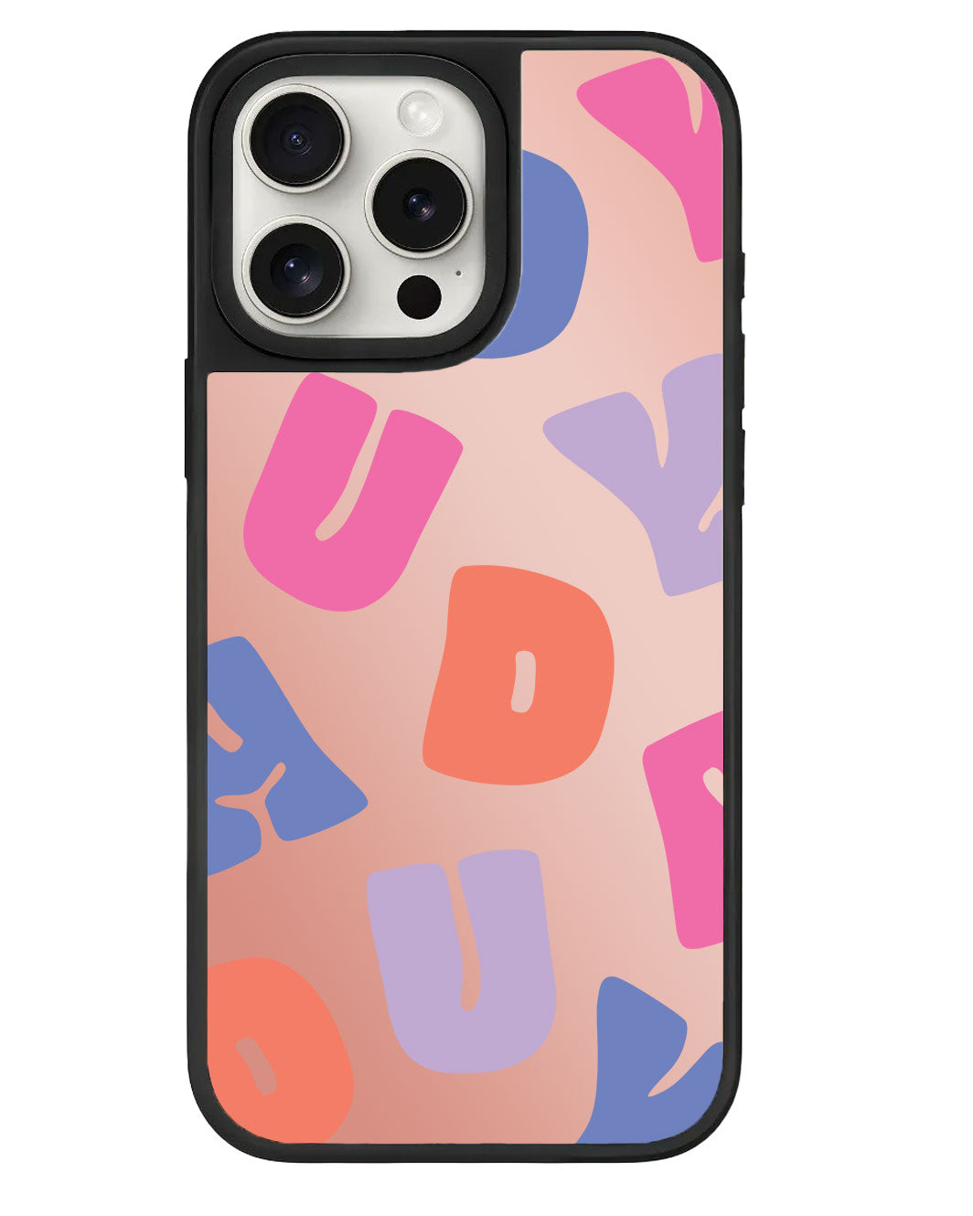 iPhone Mirror Grip - โมโนแกรมอ้วนๆ