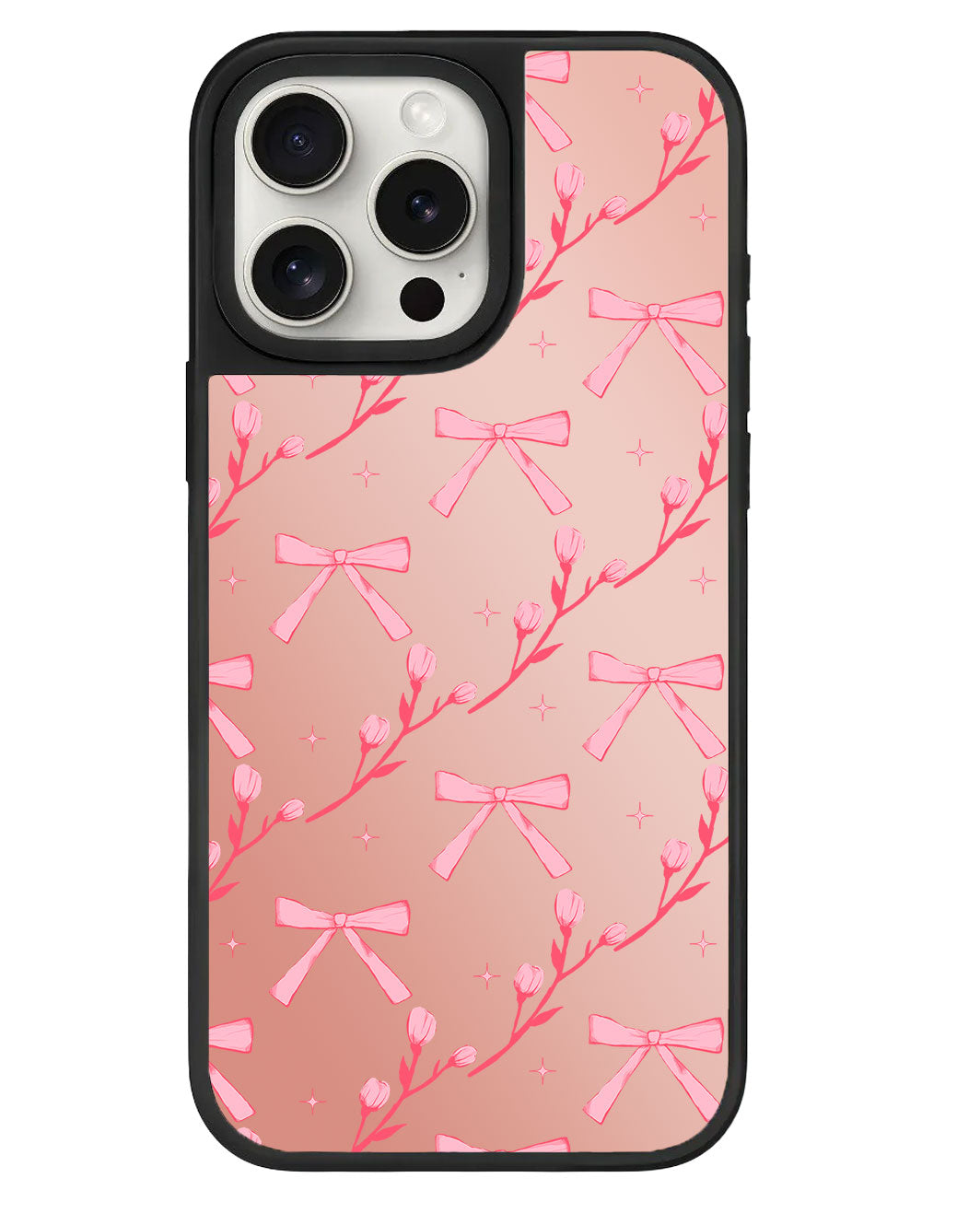 ที่จับกระจกสำหรับ iPhone - ลาย Coquette Floral