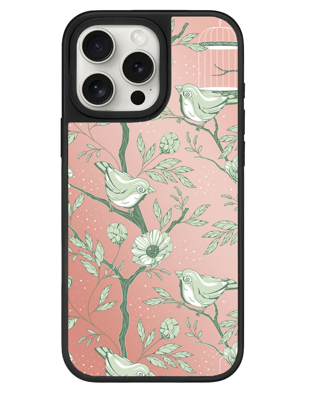 ที่จับกระจกสำหรับ iPhone - Lovebird Monochrome 4.0