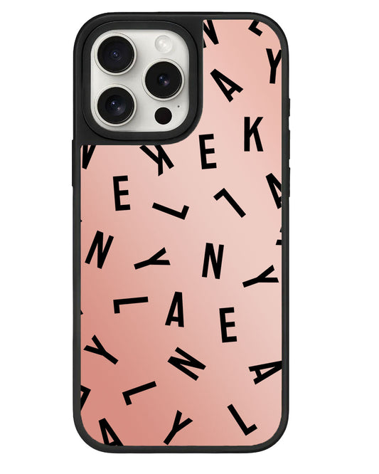 مقبض مرآة iPhone - مونوغرام مخصص 1.0 أسود