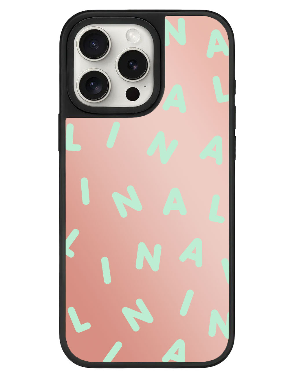 ที่จับกระจกสำหรับ iPhone - CUSTOM MONOGRAM 2.0 Tosca