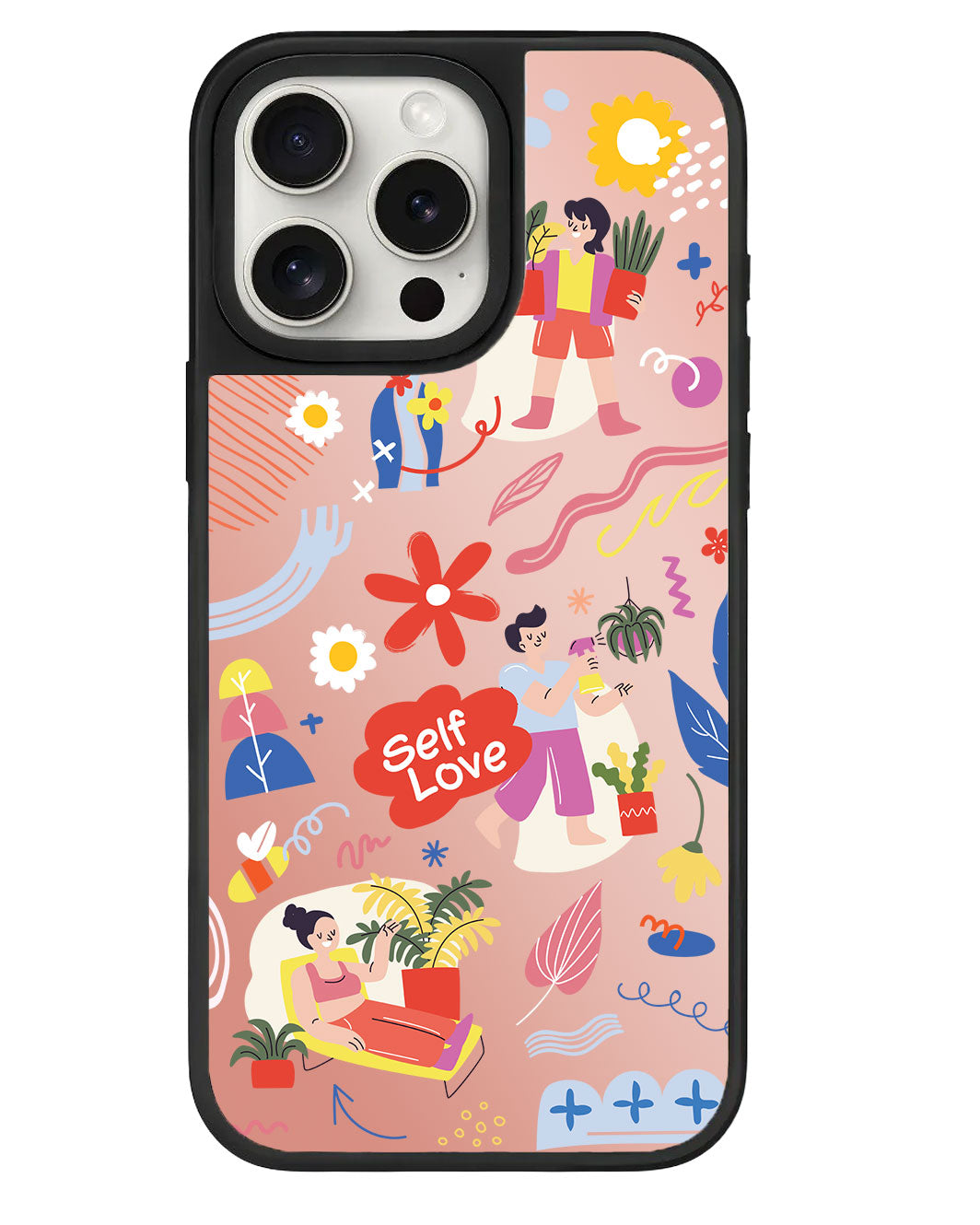 สติ๊กเกอร์ iPhone Mirror Grip - Self Love Pack 1.0