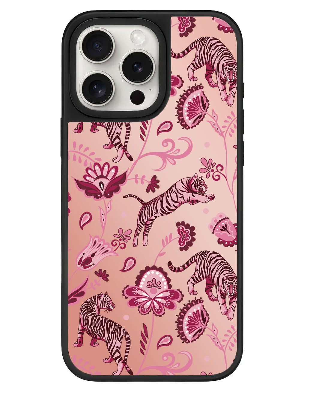 ที่จับกระจกสำหรับ iPhone - Tiger & Floral 2.0