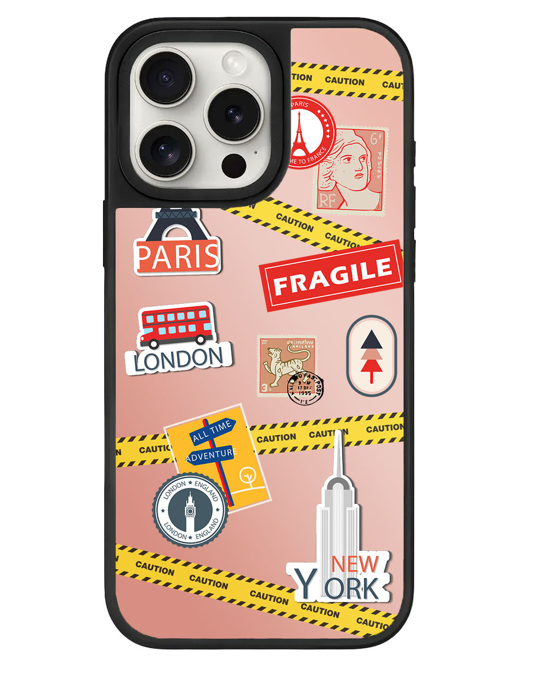 สติ๊กเกอร์ติดกระจกมองข้าง iPhone - Travel Sticker