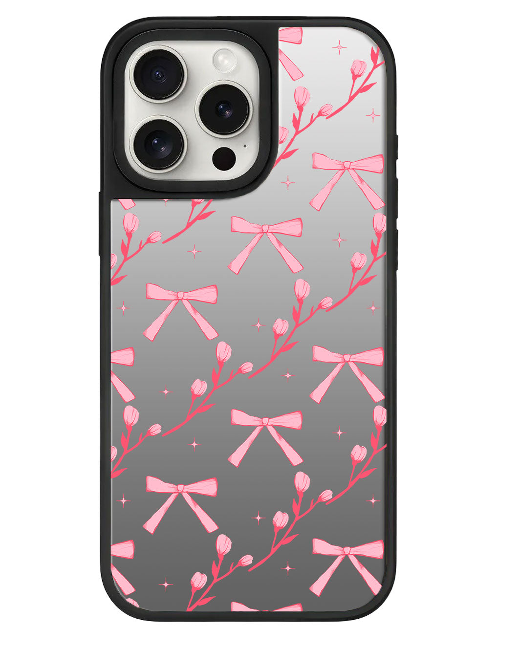 ที่จับกระจกสำหรับ iPhone - ลาย Coquette Floral