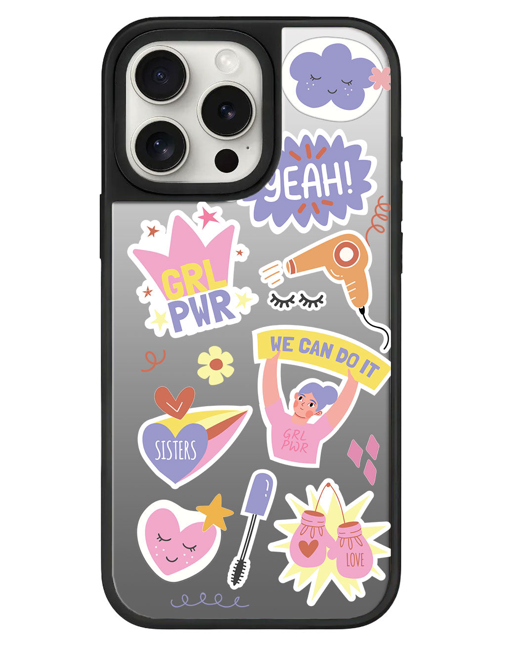 สติ๊กเกอร์ Girl Power สำหรับ iPhone Mirror Grip