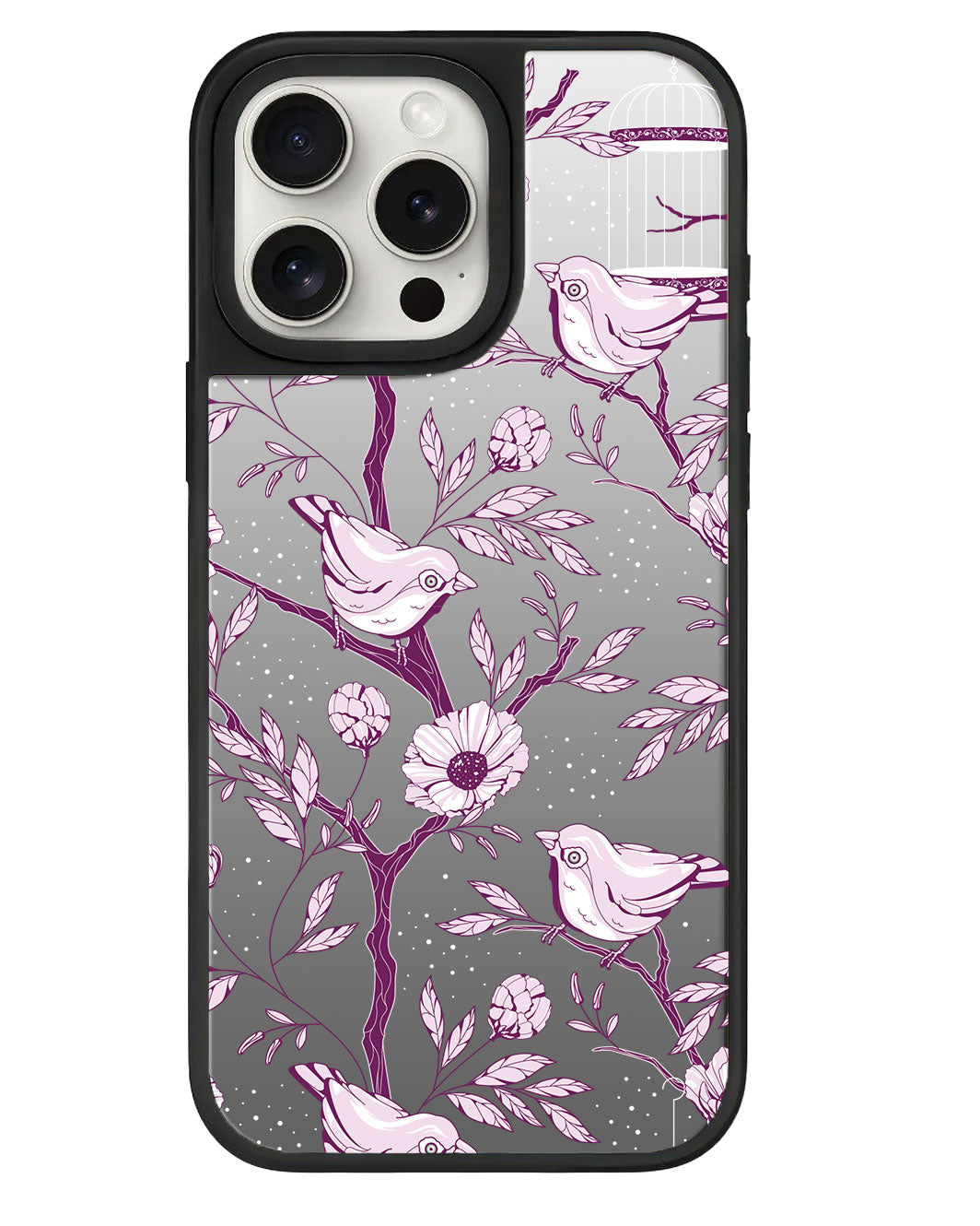 ที่จับกระจกสำหรับ iPhone - Lovebird Monochrome 5.0
