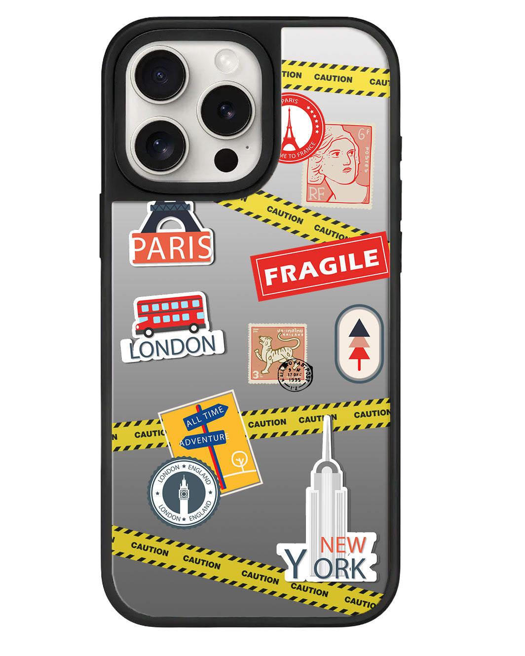 สติ๊กเกอร์ติดกระจกมองข้าง iPhone - Travel Sticker