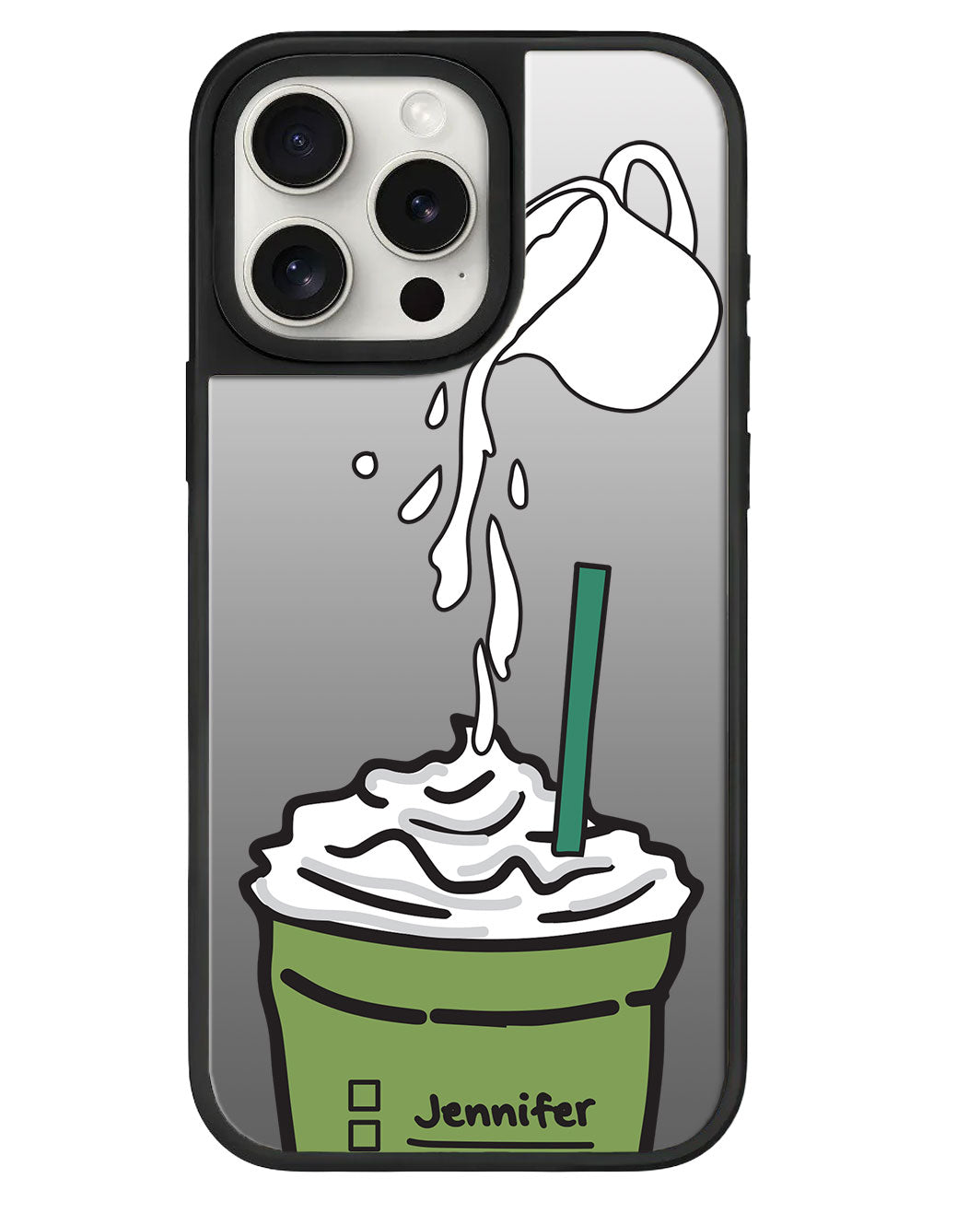 iPhone Mirror Grip - มัทฉะแฟรปเป้