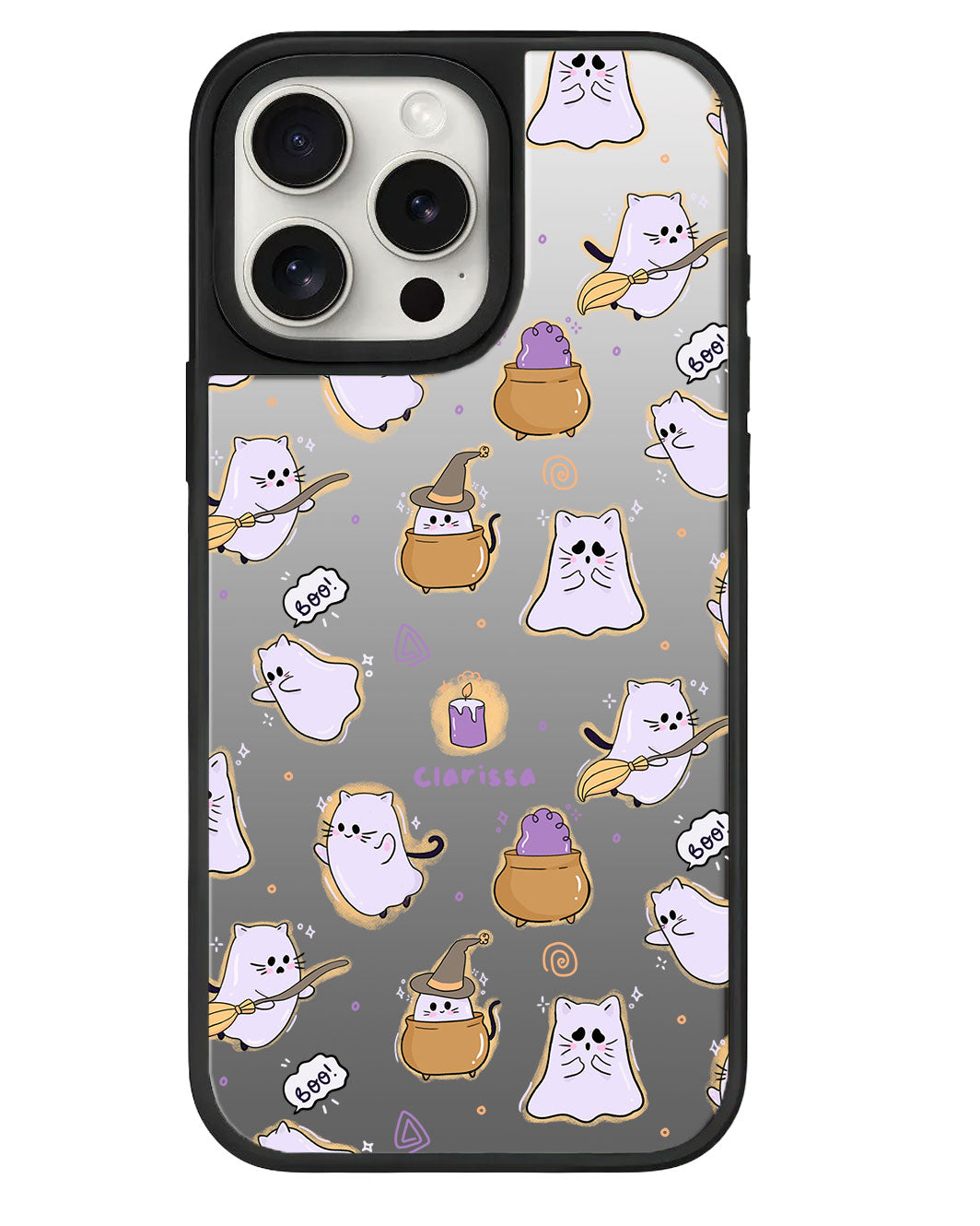 iPhone Mirror Grip - แมวจอมสยอง