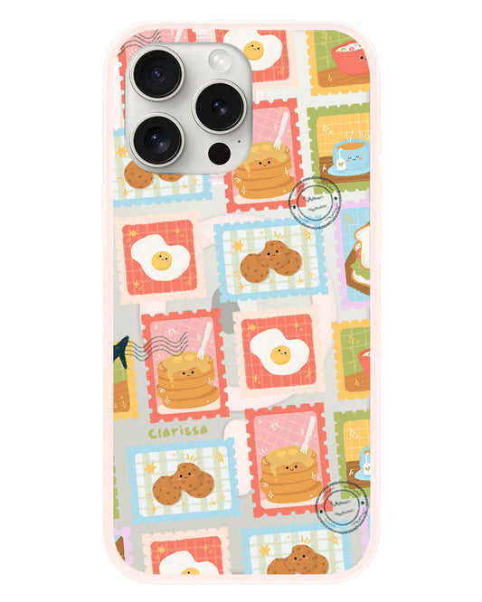 طوابع قائمة الإفطار - iPhone Rearguard Hybrid