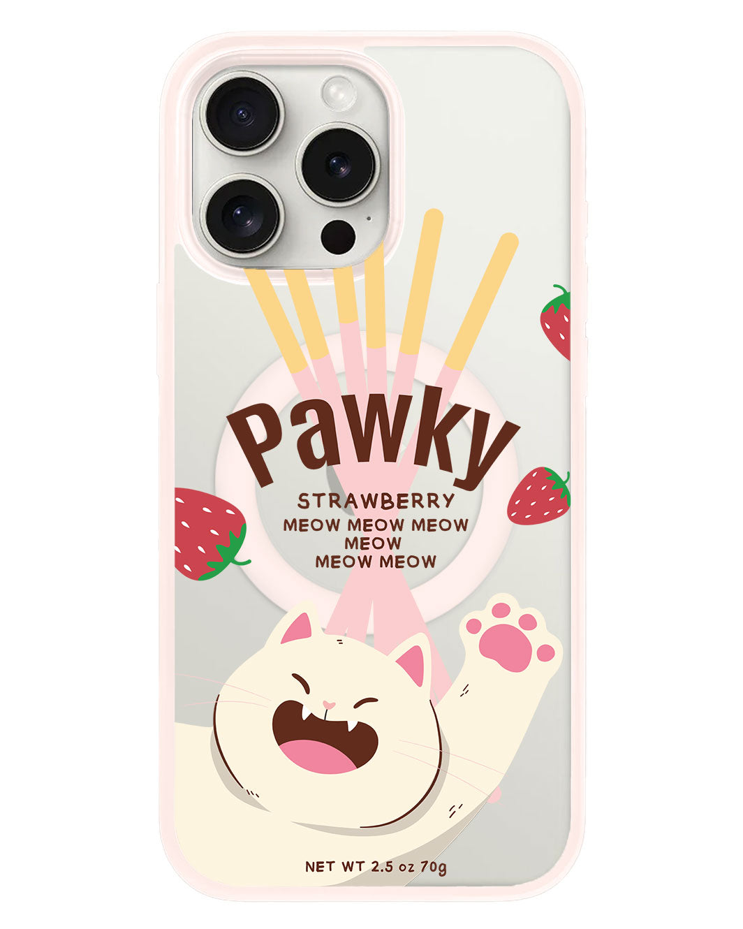 واقي خلفي هجين لهاتف iPhone - Pawky Cat