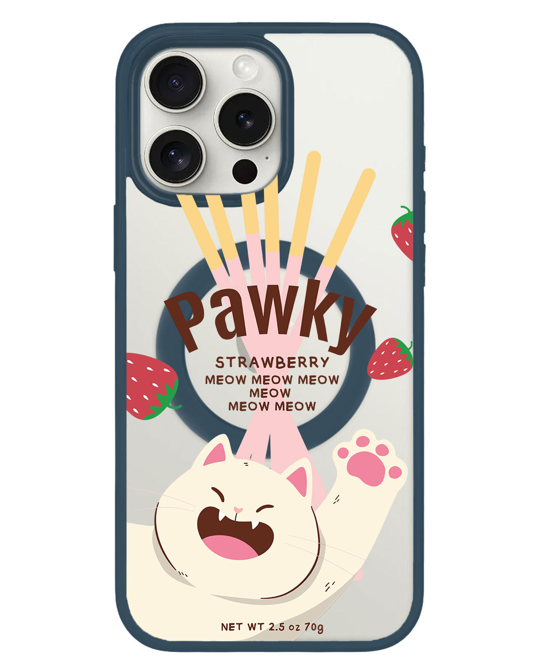 واقي خلفي هجين لهاتف iPhone - Pawky Cat