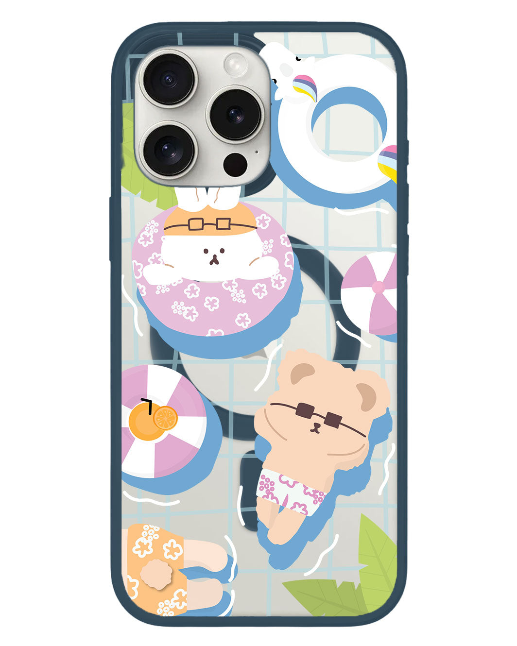 iPhone Rearguard Hybrid - สีชมพู Pool Party