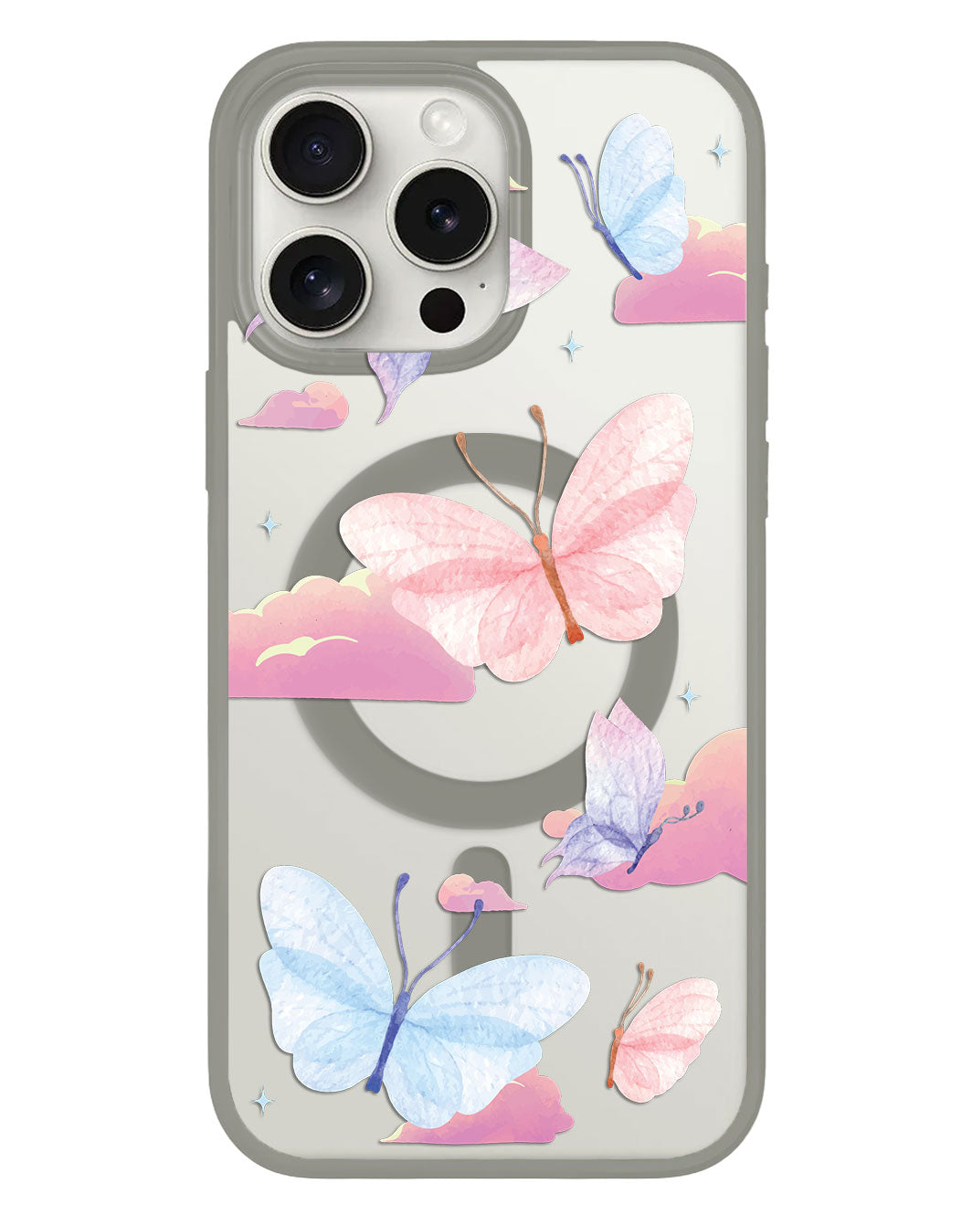 iPhone Rearguard Hybrid - Butterfly Clouds