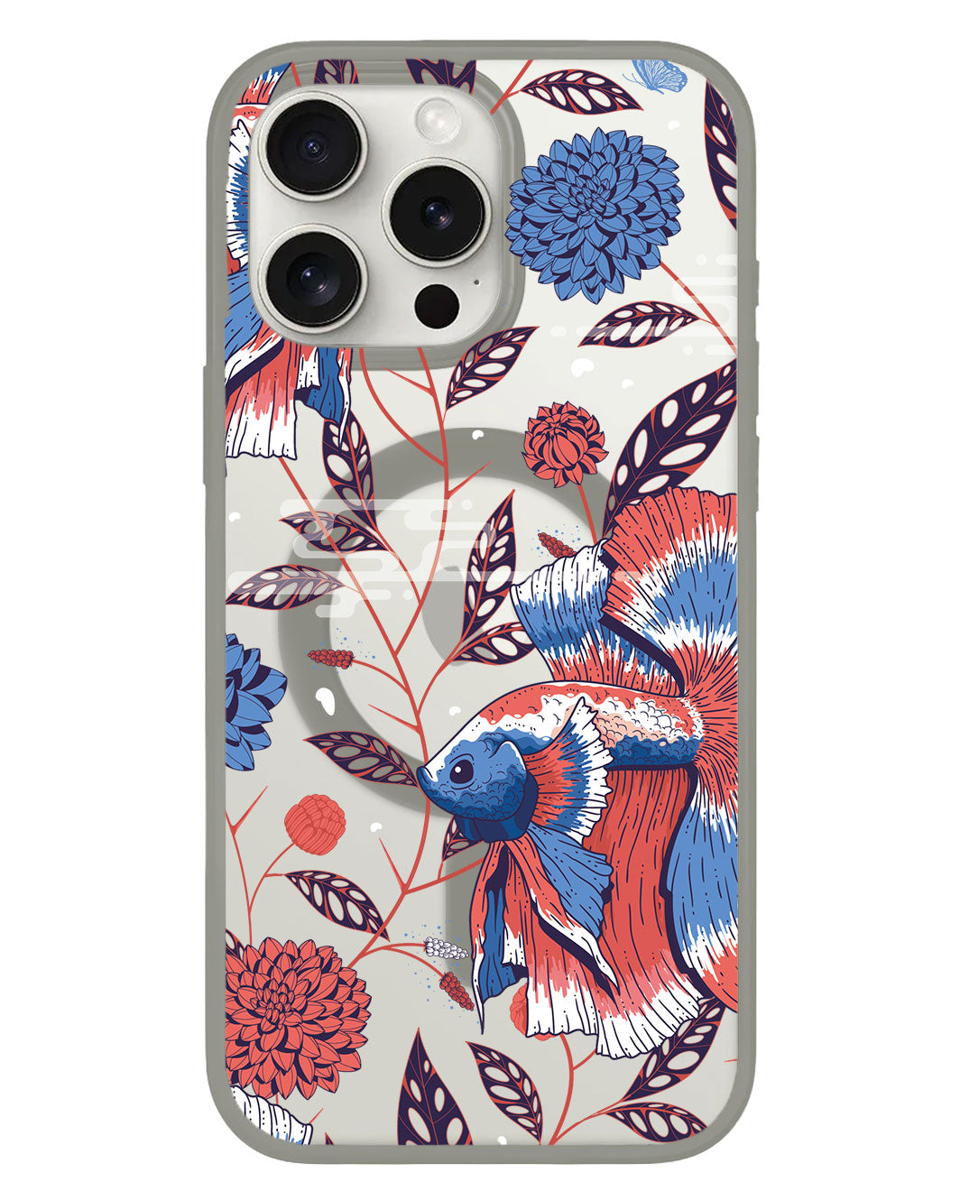 เคส iPhone Rearguard Hybrid - Fish & Floral 2.0