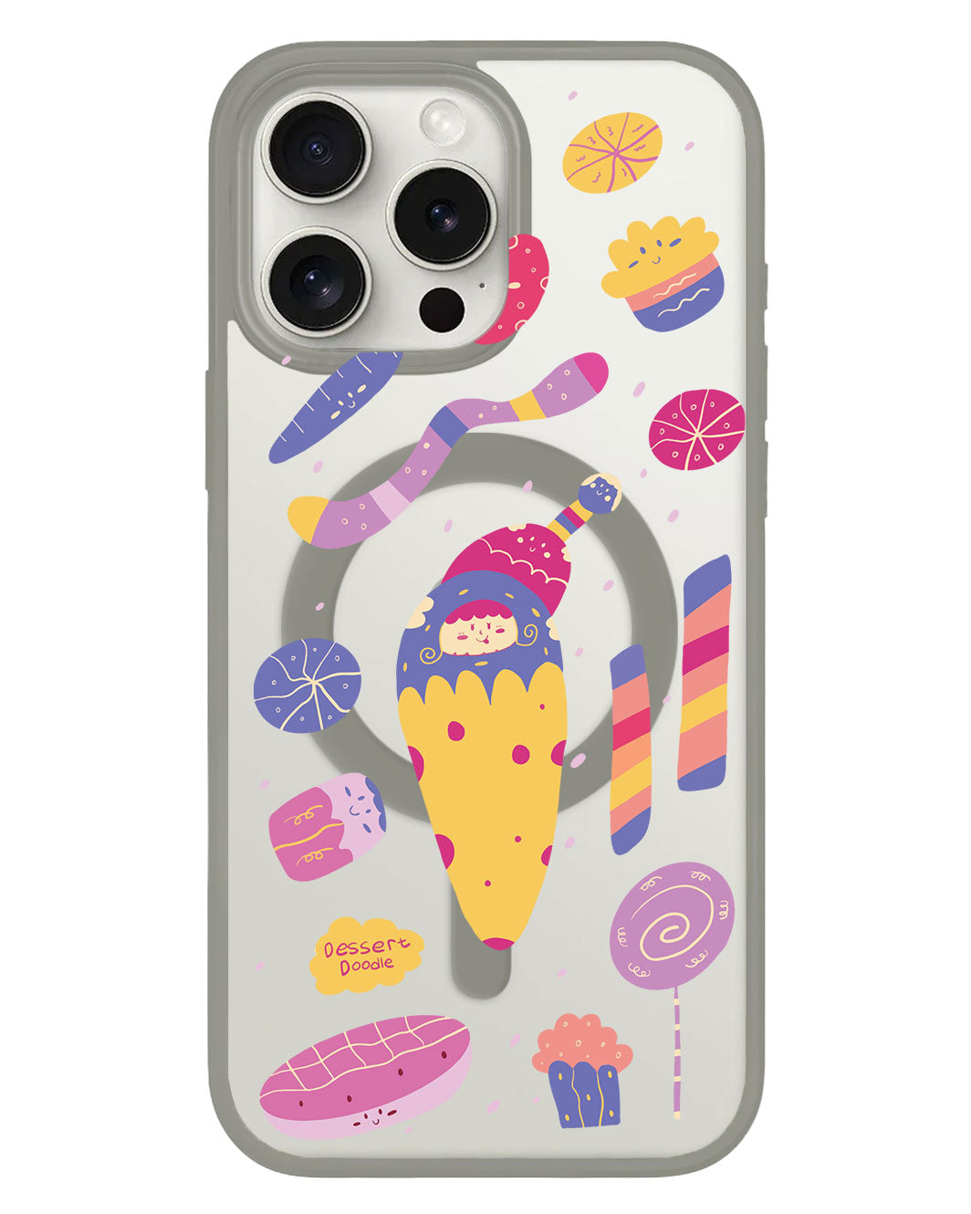 iPhone Rearguard Hybrid - ขนมหวาน Doodle