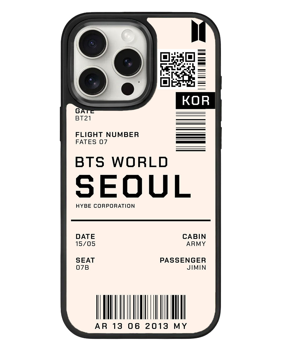 جراب iPhone Standee Grip - تذكرة BTS World