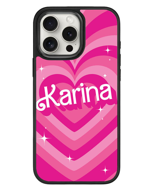 iPhone Standee Grip Case - Barbie Love Pattern