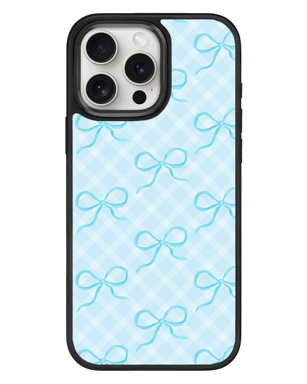 جراب iPhone Standee Grip - Coquette Blue Bow