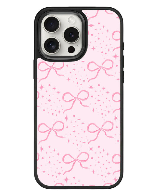 iPhone Standee Grip Case - Coquette Glittery Bow