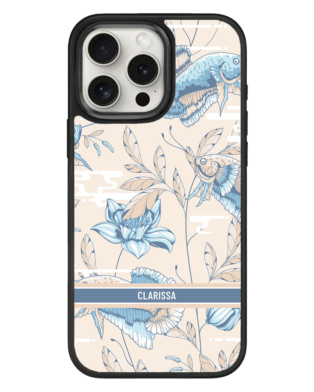 เคส iPhone Standee Grip - ลาย Fish & Floral 4.0