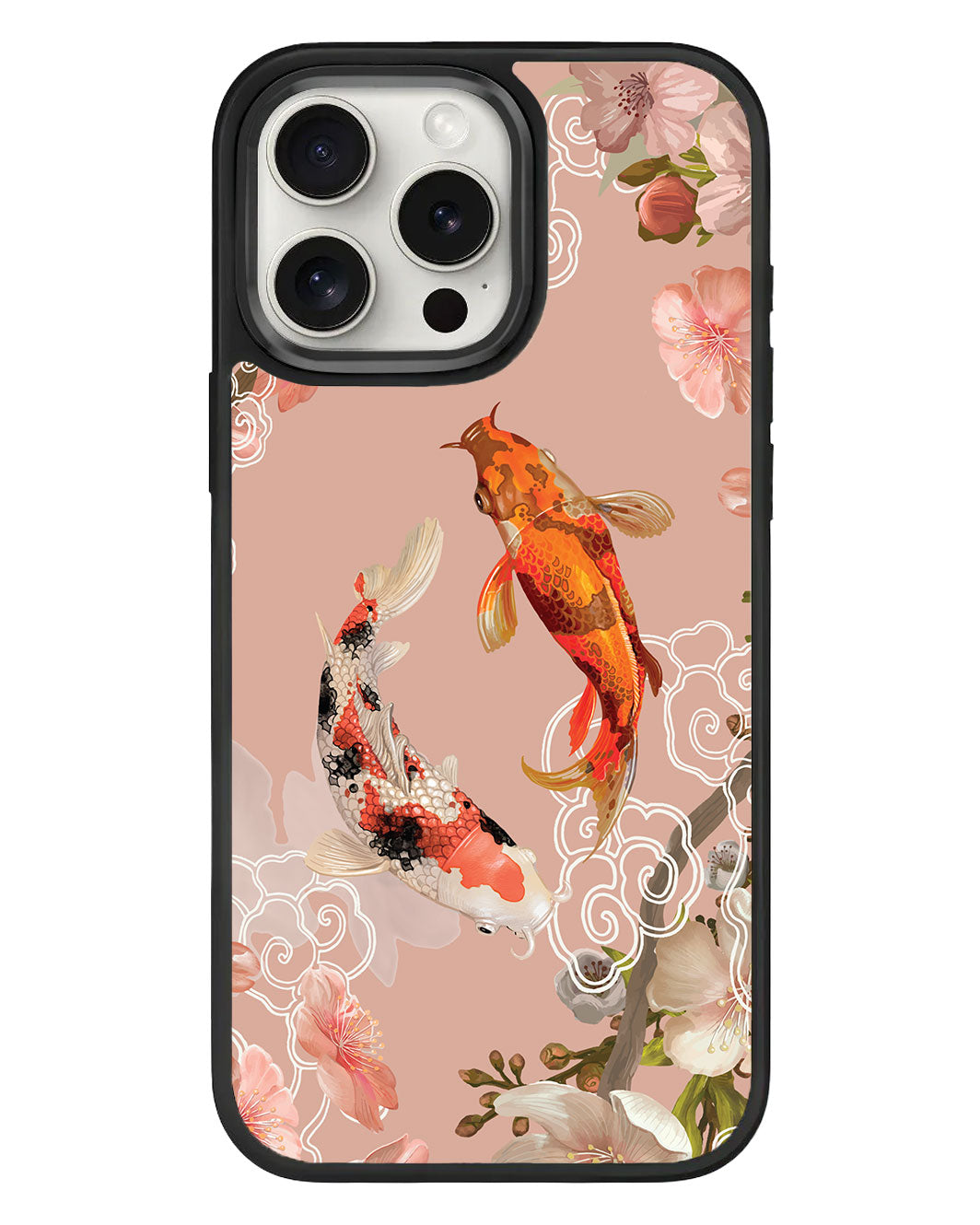 เคส iPhone Standee Grip - สีน้ำมันลายปลาคาร์ป