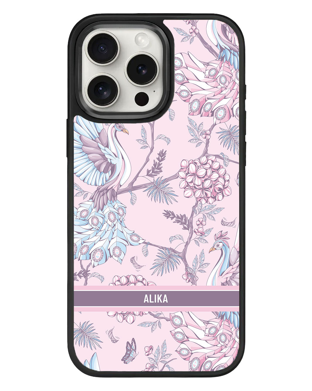เคส iPhone Standee Grip - สีชมพู Peacock