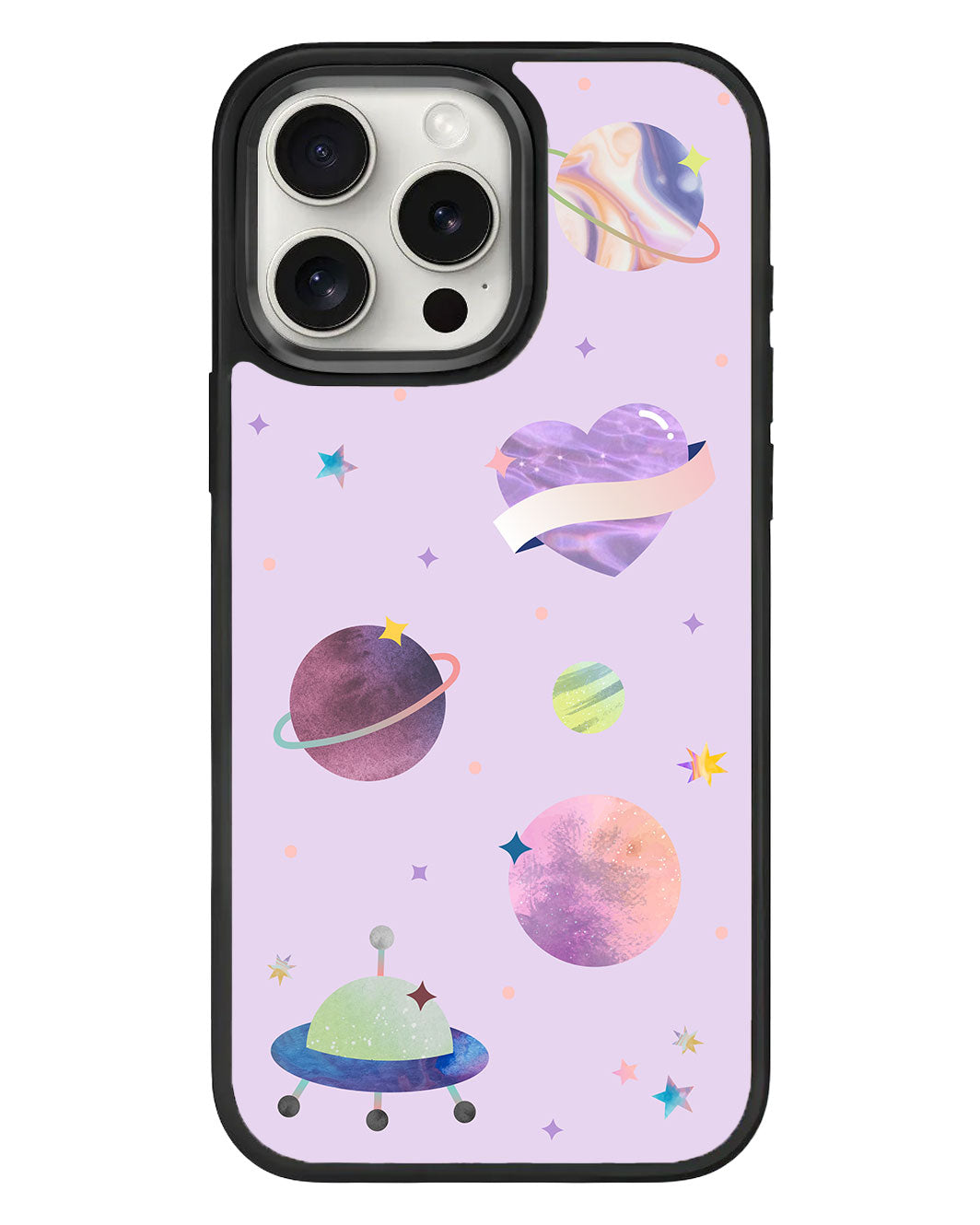 เคส iPhone Standee Grip - สีชมพู Pink Planet