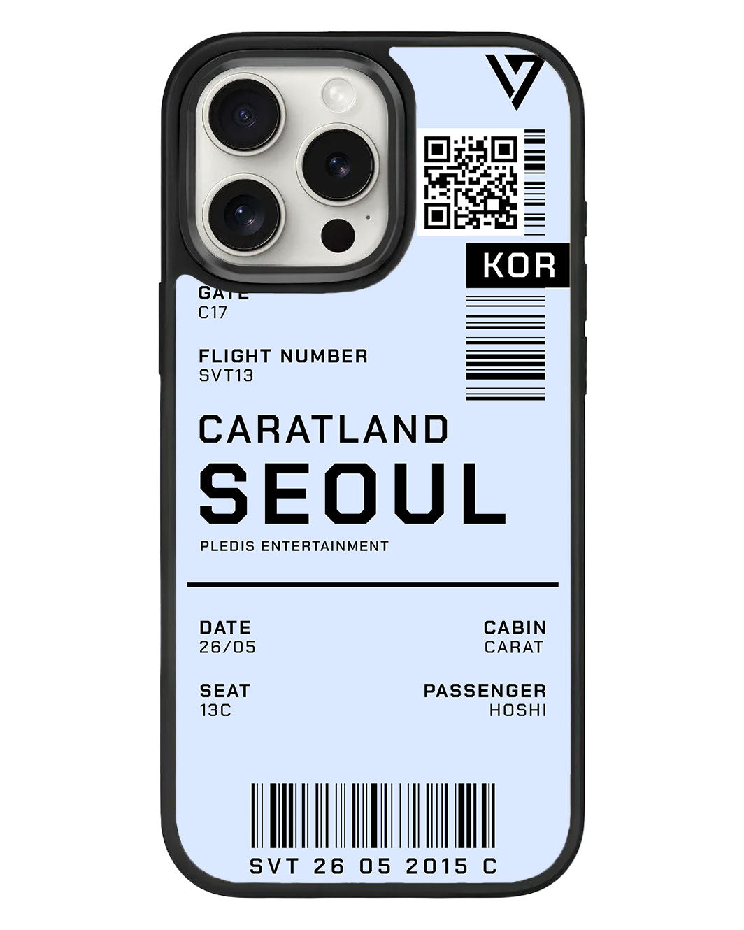 เคส iPhone Standee Grip - Seventeen Caratland Ticket