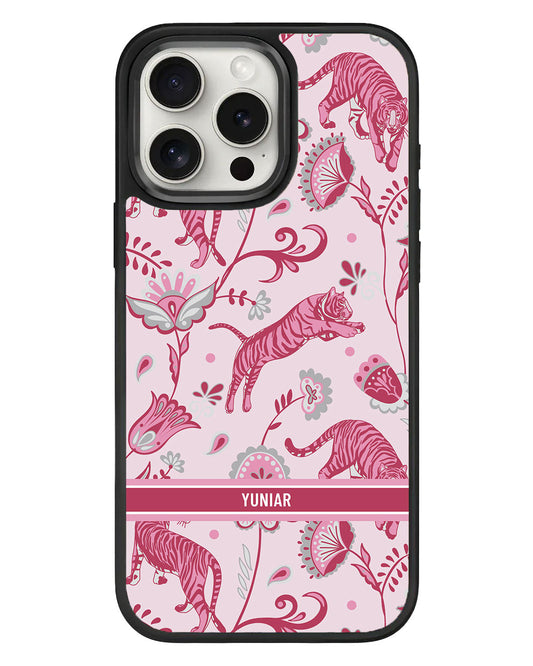 iPhone Standee Grip Case - Tiger & Floral 7.0