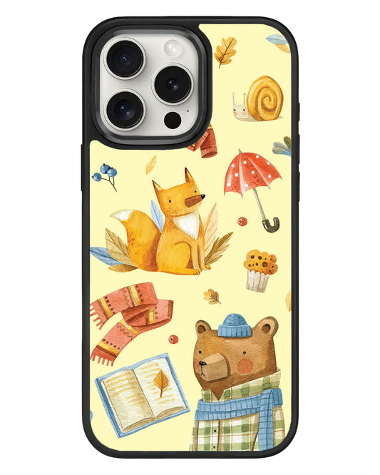 iPhone Standee Grip Case - Bear & Fox