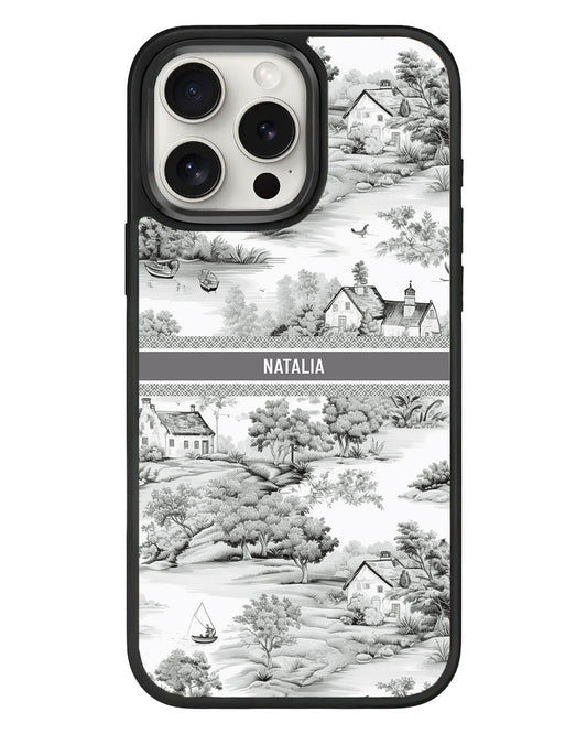 iPhone Standee Grip Case - Toile Du Juoy Boat House