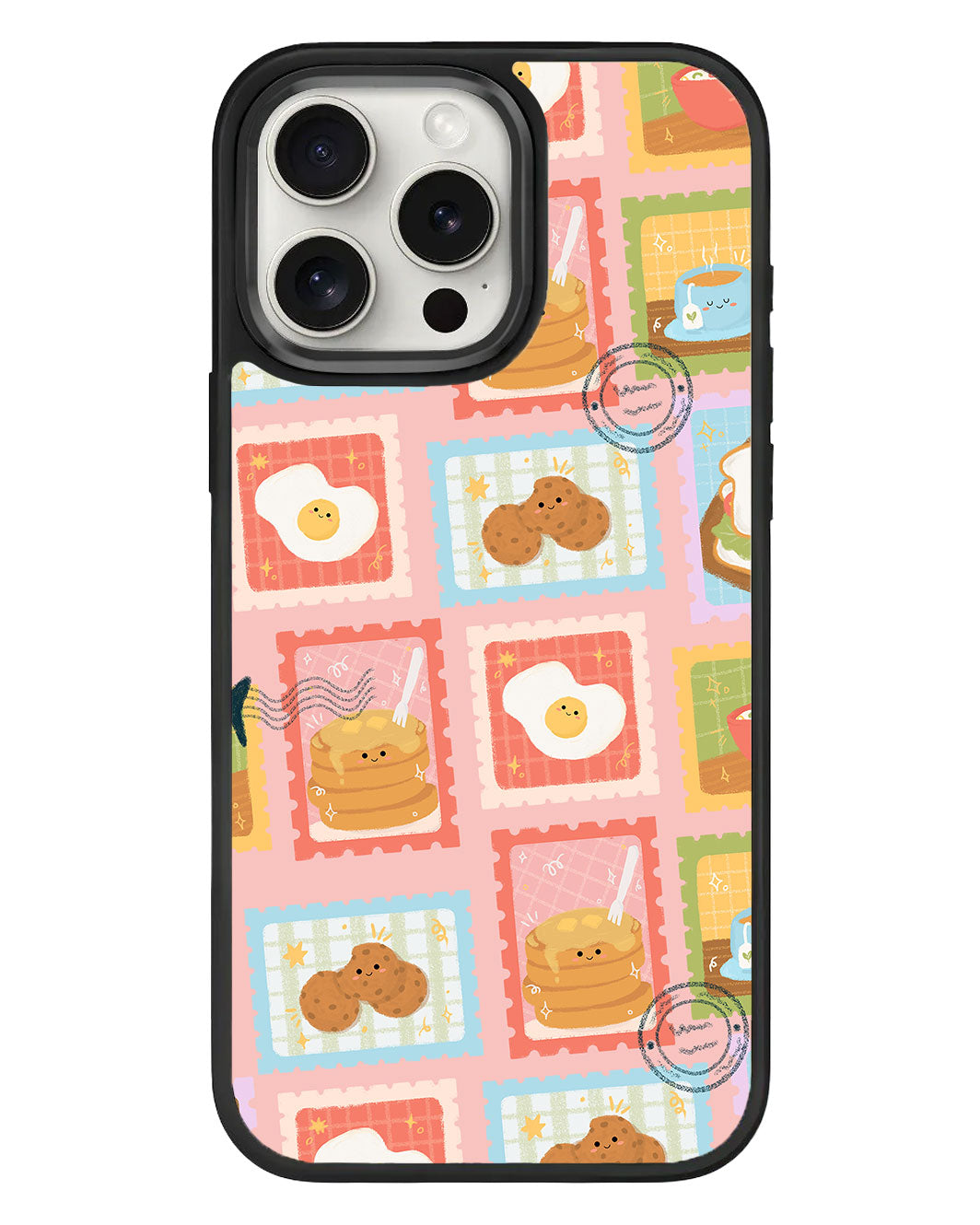 حافظة iPhone Standee Grip - طوابع الإفطار