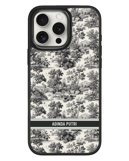 iPhone Standee Grip Case - Toile Du Juoy Nature