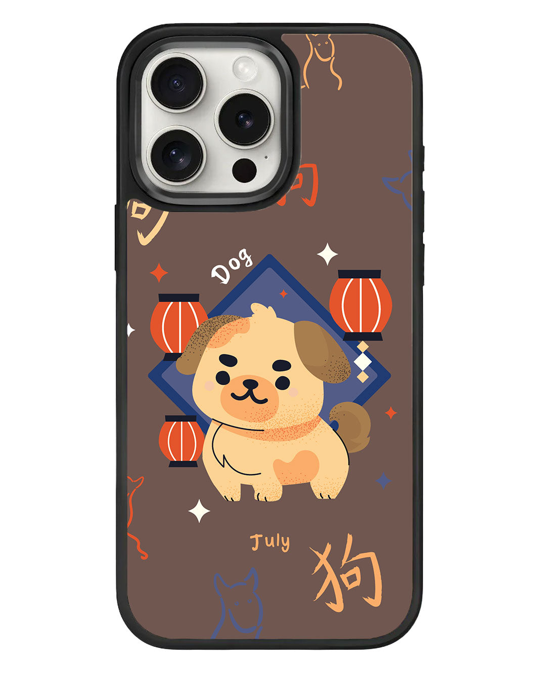 เคส iPhone Standee Grip - ลายหมา (นักษัตรจีน / ชิโอ)